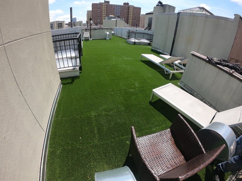 Rooftop Patio with Turf-Top Tiles